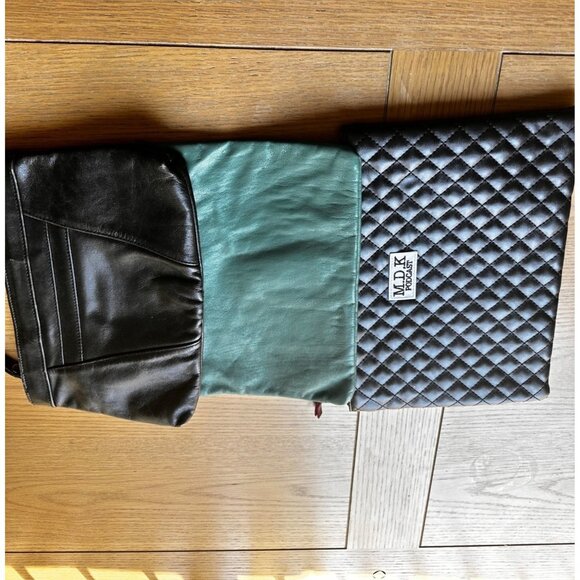 Handbags Lot of Three Faux Leather Multi Purpose Clutch Bag With Wristlet Strap - Picture 5 of 10